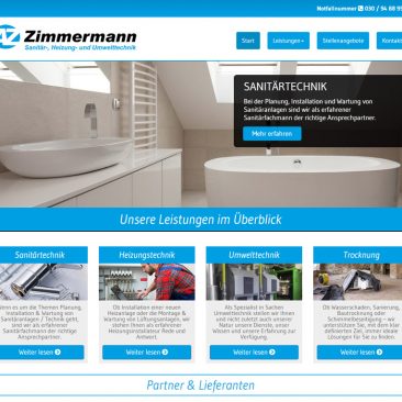 Zimmermann Webseite